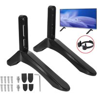 SPETLEK Universal Table Top TV Stand Mount Legs in Black