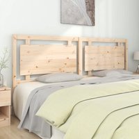 Berkfield Home Bed Headboard 205.5x4x100 cm Solid Pine Wood in Brown