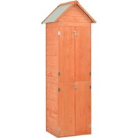 Berkfield Home Garden Storage Shed 71x60x213 cm Wood in Brown | Size: 71 x 60 x 213 cm