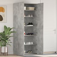 Berkfield Home Shoe Cabinet Concrete grey Engineered Wood Shoe Cabinet