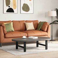 Berkfield Home Coffee Table Legs Black 2 pcs 70x(30-31) cm Steel