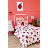 Wee Blue Bell 'Ladybird' Duvet Cover Set in Red | Size: Single