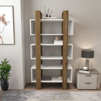 Decorotika Reina Bookcase 150 cm Shelving Unit Bookshelf in Brown