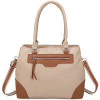 Fontanella Fashion Women's Olivette PU Leather 2 Compartments Multi Pocket Practical Hobo Bag in Light Brown