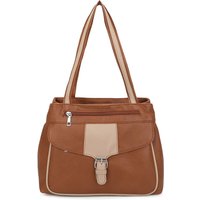 Fontanella Fashion Women's Valmere PU Leather Shoulder Bag in Brown