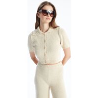 Cotton Short Sleeve Cropped Shirt