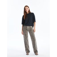 Oversized Ecru Top Crew Neck & Short Sleeves