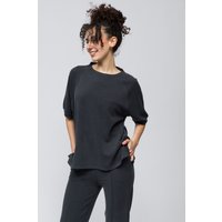 Relaxed Fit Charcoal Top Crew Neck & Short Sleeves