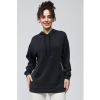 Hooded Modal Blend Sweatshirt Pocket Dark Grey