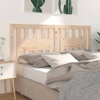 Berkfield Home Headboard 166x4x100 cm Solid Wood Pine in Brown | Size: 166 x 4 x 100 cm