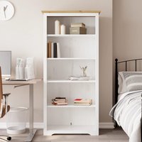 Berkfield Home Bookcase BODO Brown 80x38x180 cm Solid Wood Pine 5-Tier | Size: 80 x 38 x 180 cm