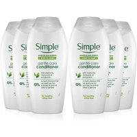 Simple Women's Kind to Hair Gentle Care 'Conditioner' with Vitamin B5, 6 x 400ml in White
