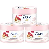Dove Women's Exfoliating 'Body Scrub' with Pomegranate Seeds 225ml, 3pk in Pink