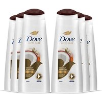 Dove Women's Nourishing Restoring Ritual 'Shampoo' with Coconut Oil, 6x 400ml in White