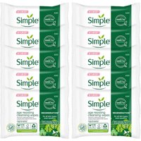 Simple Women's 'Wipes' RegenAgeResist Bio 20pc, 10Pk in White