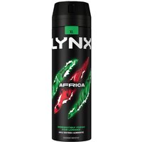 Lynx Men's Africa Body Spray XL 48-Hour HD Fragrance Deodorant, 200ml in Black