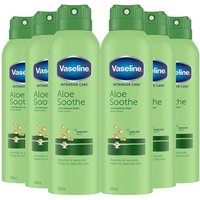 Vaseline Women's 6x Intensive Care 'Spray' Moisturiser, Aloe Soothe, 190ml in White