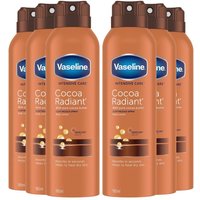 Vaseline Women's 'Body Lotion' Intensive Care Cocoa Radiant 190ml, 6 Pack in White
