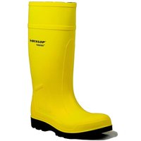 Dunlop 'Purofort Professional' Safety Wellington Boots in Bright Yellow | Size: 8