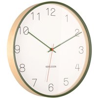 PRESENT TIME Karlsson Joy Wall Clock 40cm - Green & White