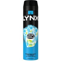 Lynx Men's Ice Chill Body Spray XL 48-Hour HD Fragrance Deodorant, 200ml in Black
