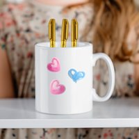 REWIND DIY Colour Your Own Mug Kit - Ceramic Mug with 3 Special Markers in White