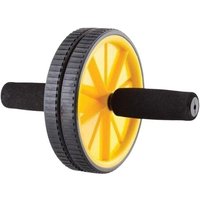 1000 Mile Bourgini Foam Handle Ab Roller Core Strength Fitness Workout Black & Yellow | Size: 1