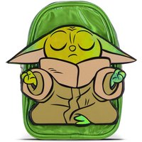 Star Wars The Mandalorian 3D Grogu Patch Shiny Mini Backpack (MP865205STW) in Green