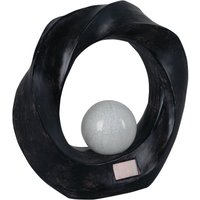 Luxform Crescent Solar Powered Garden Ornament in Black