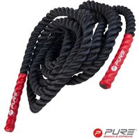 Pure2Improve Battle Rope - 9 Metres in Black | Size: Small