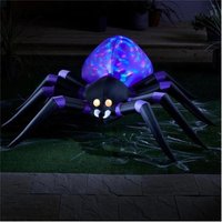 Garden Greatness 6ft Light-Up Inflatable Halloween Spider Decor in Black | Size: 1 Pack