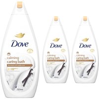 Dove Women's Caring Bath 'Body Wash' Moisturising Cream Shea Butter 720ml, 3 Pack in White