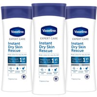 Vaseline Women's 3x 400ml Expert Care Instant Dry Skin Rescue 'Body Lotion' in White