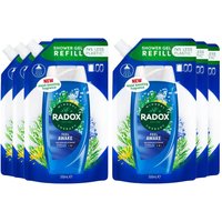 Radox Mineral Therapy 2-in-1 'Shower Gel' Refill Pouch 500ml, 6Pk in Blue