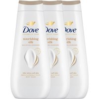 Dove Women's 'Body wash' Nourishing Silk 24H Renewing Micromoisture, 3x400ml in White