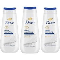 Dove Women's 'Bodywash' Deeply Nourishing 24H Renewing Micromoisture, 3x 225ml in White