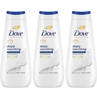 Dove Women's 'Body wash' Deeply Nourishing 24H Renewing Micromoisture, 3x400ml in White