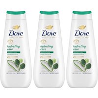 Dove Women's 'Body Wash' Hydrating Care 24H Renewing Micromoisture, 3x 400ml in White