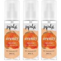 Impulse Serenity 'Body Mist' 150ml 3 Pack Ginger & Earthy Musk Scent in Clear | Size: 3pc
