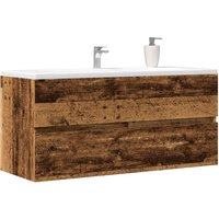 Berkfield Home Sink Cabinet Old Wood 100x38.5x45 cm Engineered Wood in Brown