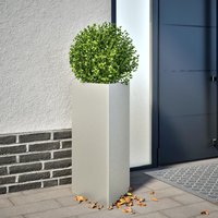 Berkfield Home Garden Planters 2 pcs Triangular 40x34.5x70 cm Stainless Steel in Silver