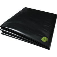 Pegdev 1m x 4m 250G Black Heavy Duty Polythene Plastic Sheeting Garden DIY 62.5MU