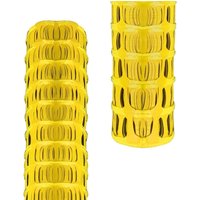 Pegdev 100M Heavy Duty Yellow Plastic Barrier Fencing Mesh Netting - 5.5kg Super Strong