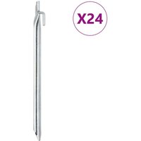 Berkfield Home Tent Pegs 24 pcs V-shaped 29.5 cm √ò20 mm Galvanised Steel