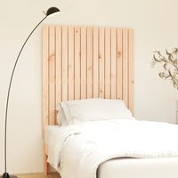 Berkfield Home Wall Headboard 95.5x3x110 cm Solid Wood Pine in Brown