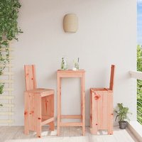 Berkfield Home Bar Stools 2 pcs 40x42x120 cm Solid Wood Douglas in Brown | Size: 40 x 42 x 120 cm