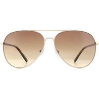 Aviator Gold Tortoise Gradient Sunglasses