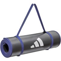 adidas 10mm Thick Training Mat with Carry Strap in Blue