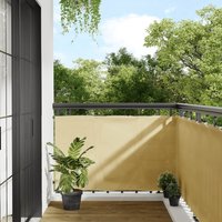 Berkfield Home Balcony Screen Sand 90x400 cm 100% Polyester Oxford in Yellow