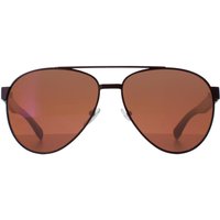 Lacoste Men's Aviator Matte Red Brown L185S